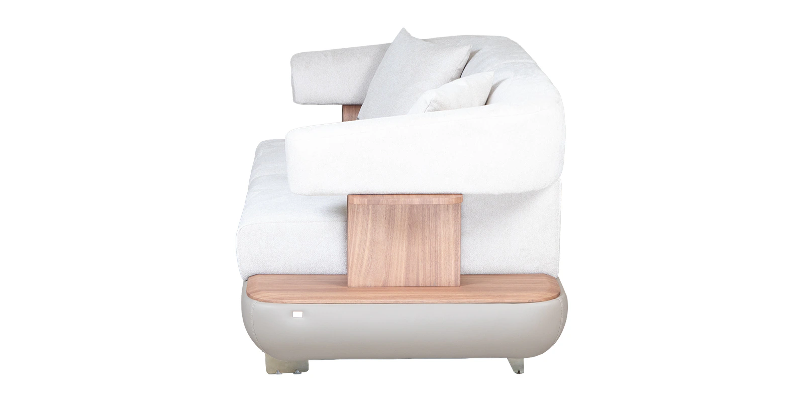 Denali 2 Seater Sofa In White And Grey Color - Image 11