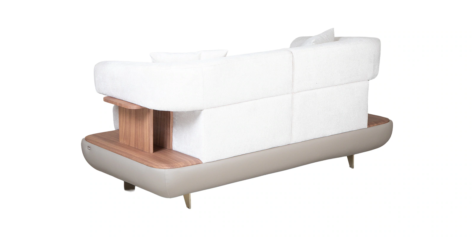 Denali 2 Seater Sofa In White And Grey Color - Image 9