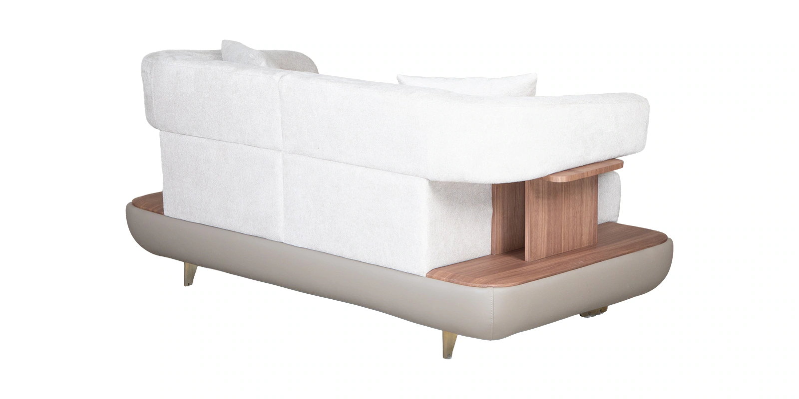 Denali 2 Seater Sofa In White And Grey Color - Image 7