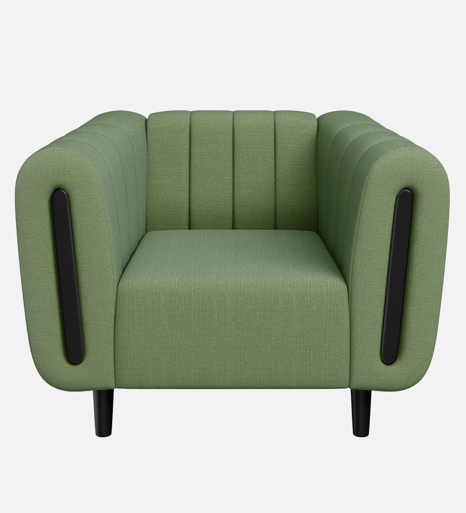 Paramount Fabric 1 Seater Sofa In Green Colour - Image 9
