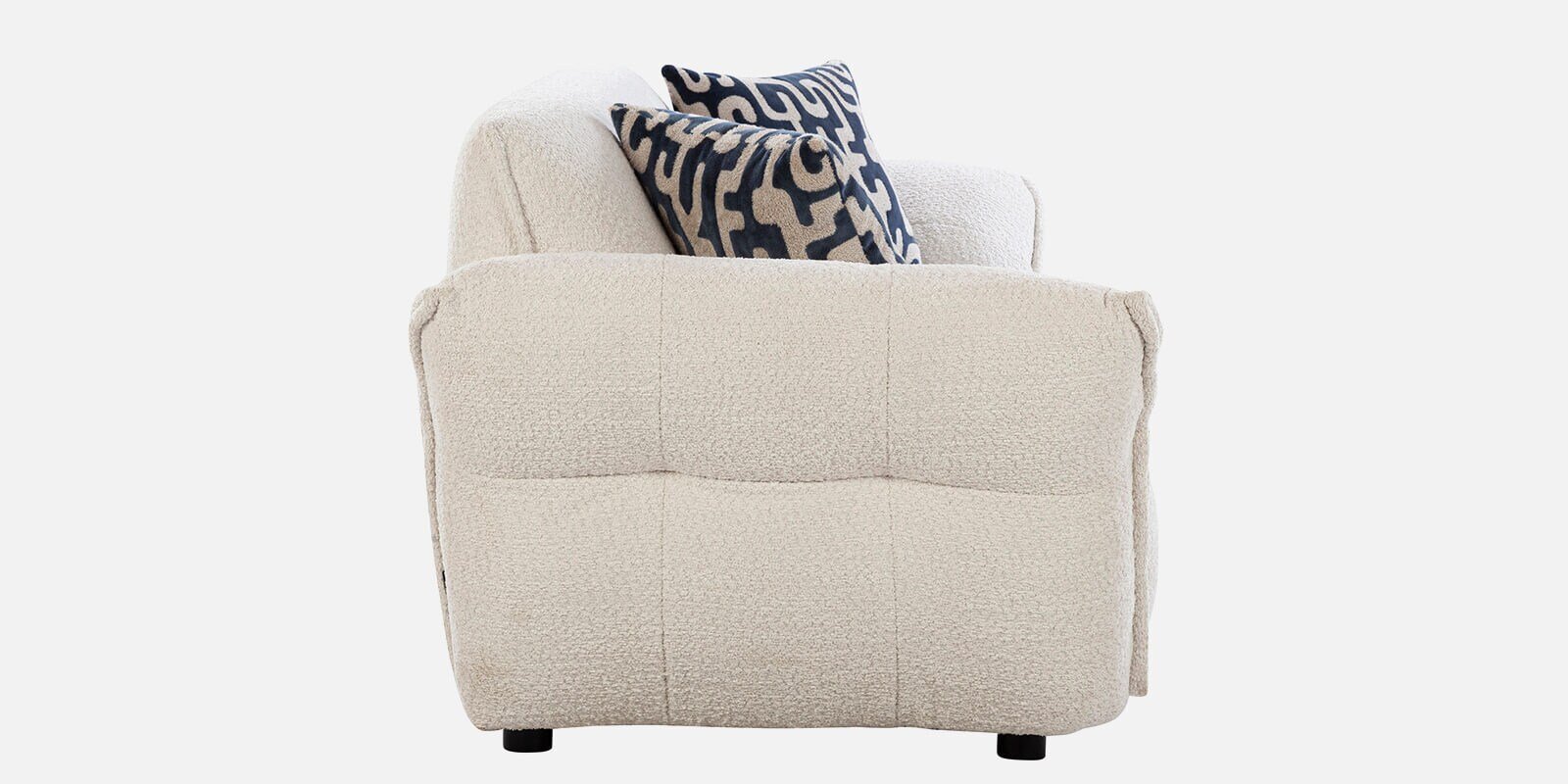 Romania Fabric 3 Seater Sofa In Frosty white Colour - Image 3