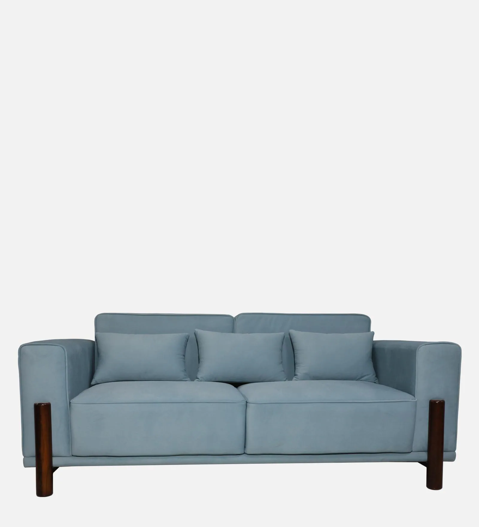 Venessa Fabric 3 Seater Sofa In Blue Color - Image 4